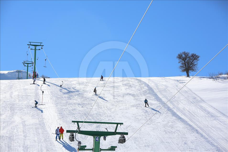 Kop Dağı'nda tatil yoğunluğu
