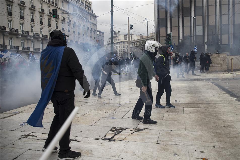 Greqi, protestë kundër Marrëveshjes së Prespës