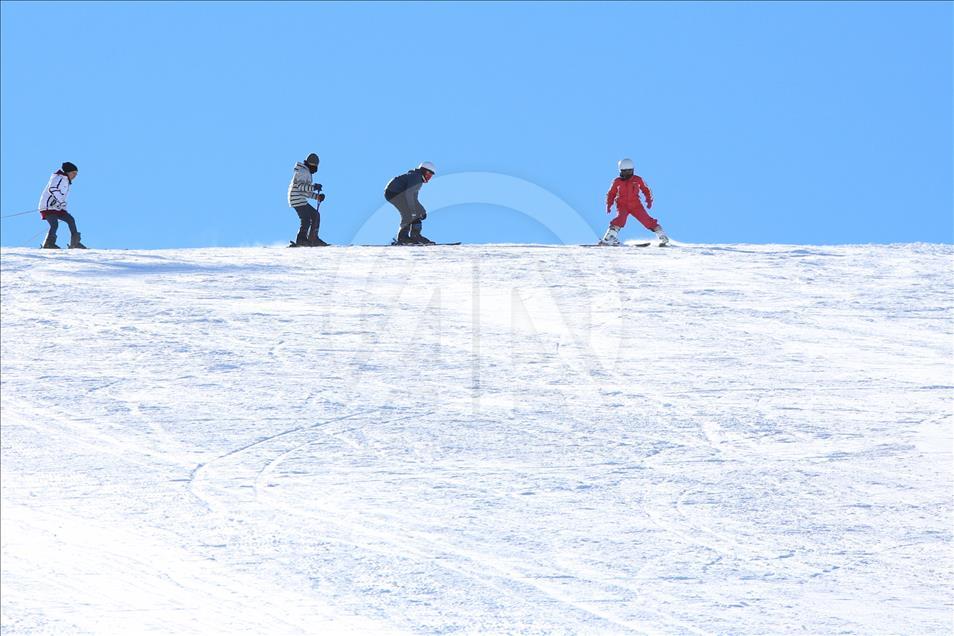 Kop Dağı'nda tatil yoğunluğu
