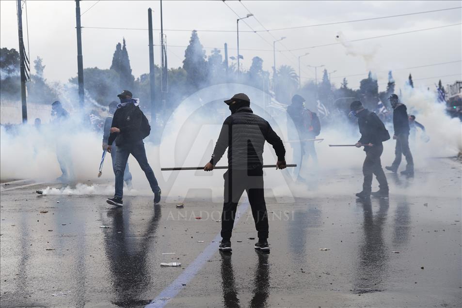 Greqi, protestë kundër Marrëveshjes së Prespës