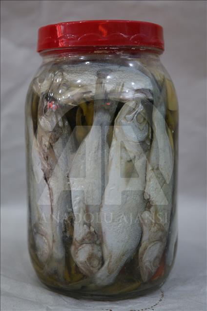 مخللات من السمك والموز والكيوي في قيصري التركية
