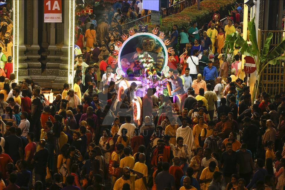 Perayaan festival Thaipusam di Malaysia