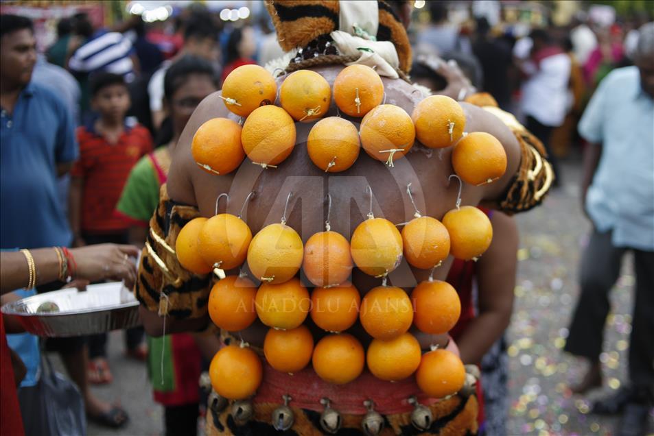Perayaan festival Thaipusam di Malaysia