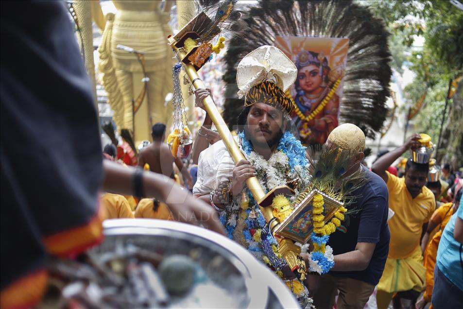 Perayaan festival Thaipusam di Malaysia