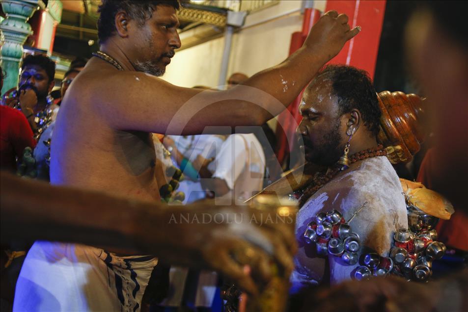 Perayaan festival Thaipusam di Malaysia