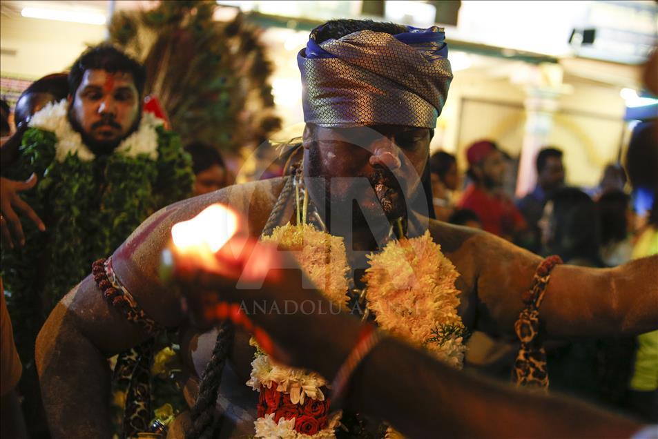 Perayaan festival Thaipusam di Malaysia