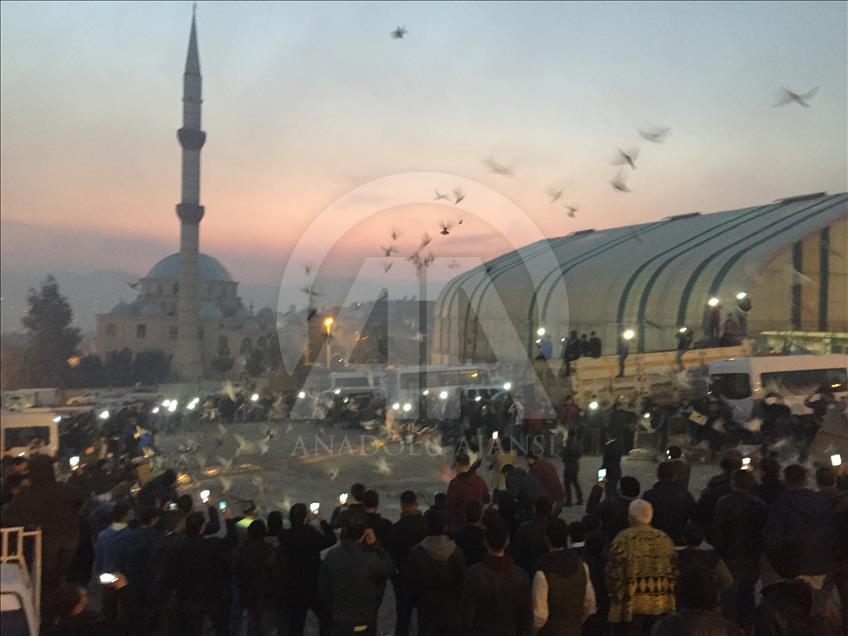 Şanlıurfa semalarına "güvercin döküldü"