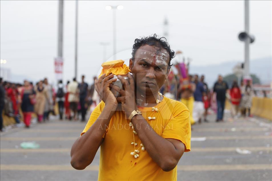 Perayaan festival Thaipusam di Malaysia