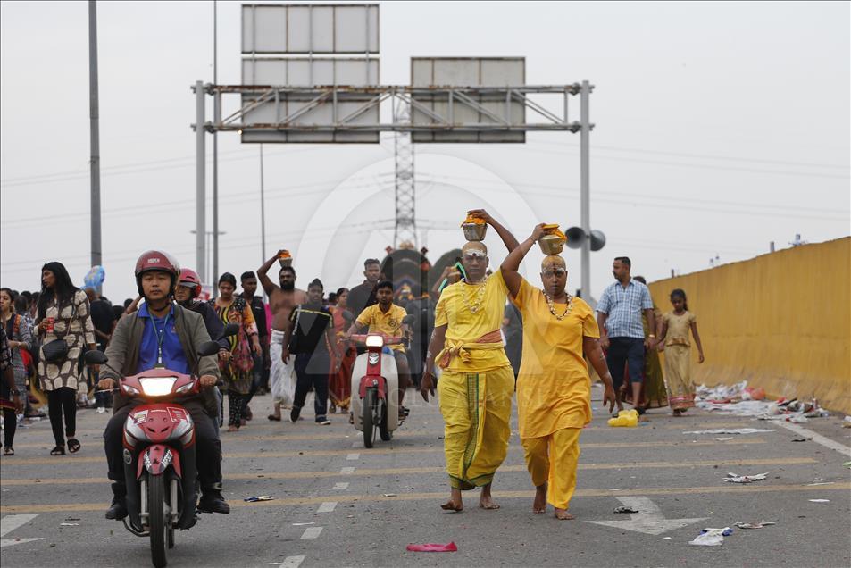 Perayaan festival Thaipusam di Malaysia