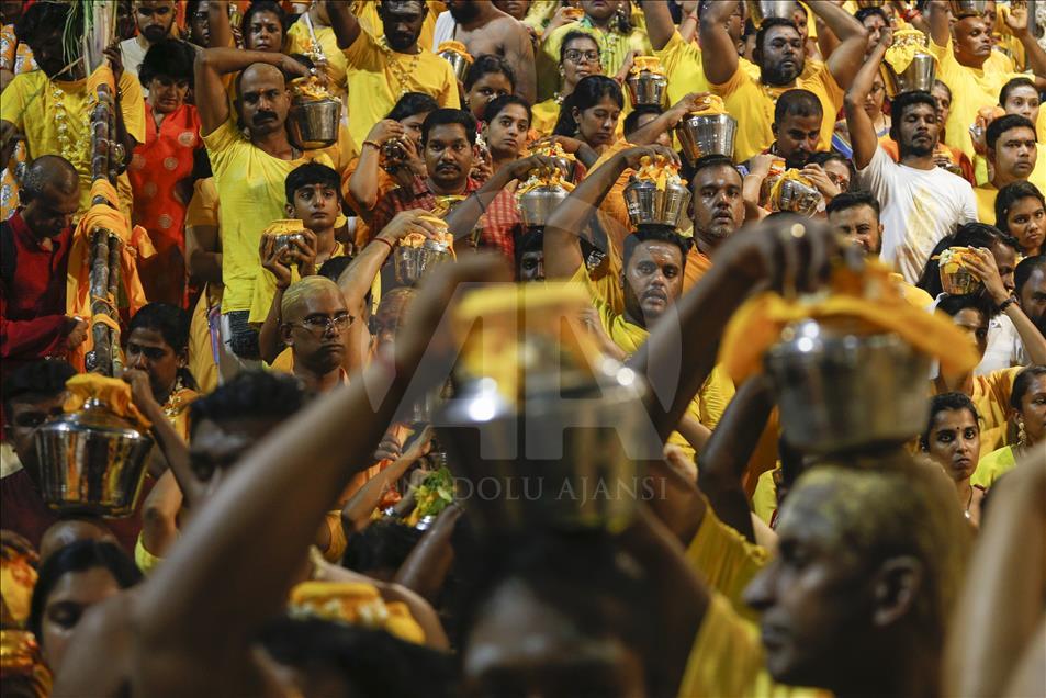 Perayaan festival Thaipusam di Malaysia