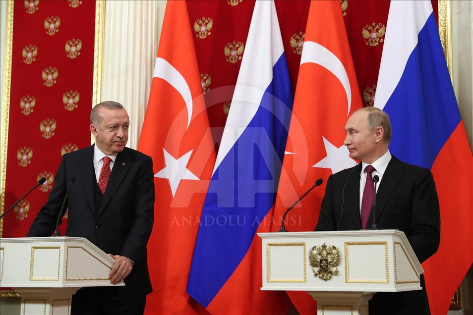 Erdoğan-Putin ortak basın toplantısı