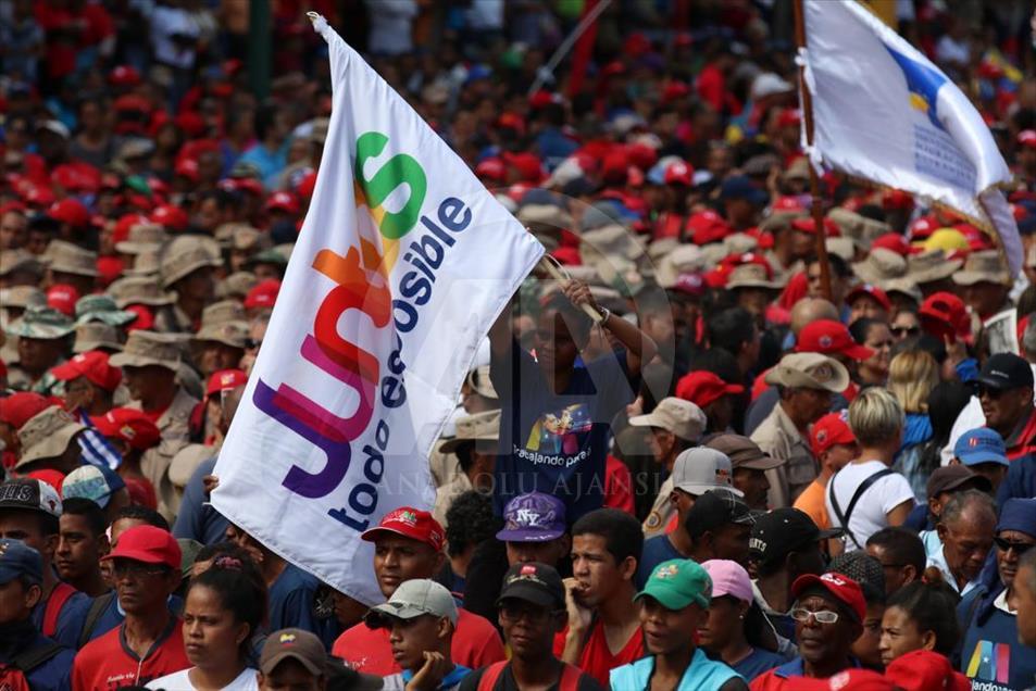 Demonstration of Maduro Supporters in Caracas - Anadolu Ajansı