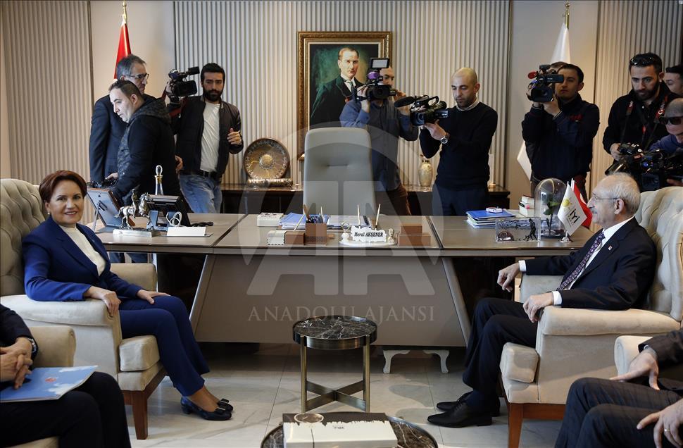 CHP Genel Başkanı Kılıçdaroğlu - İYİ Parti Genel Başkanı Akşener