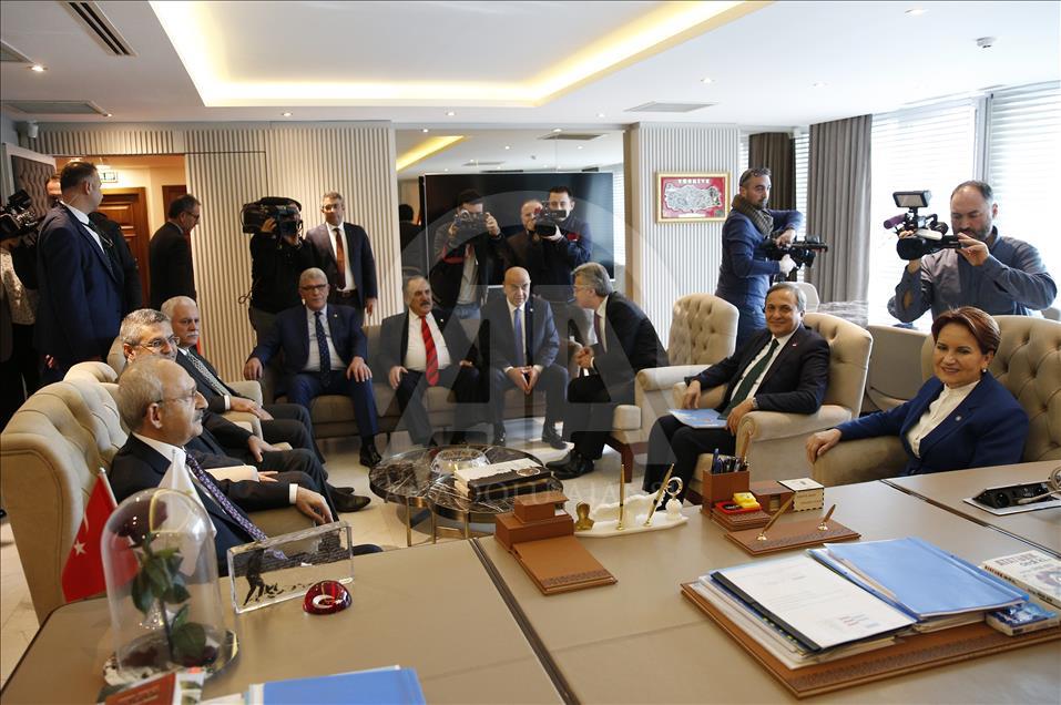 CHP Genel Başkanı Kılıçdaroğlu - İYİ Parti Genel Başkanı Akşener