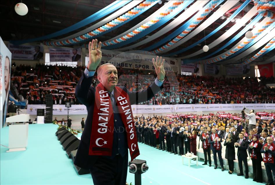 Türkiye Cumhurbaşkanı ve AK Parti Genel Başkanı Erdoğan, Gaziantep'te