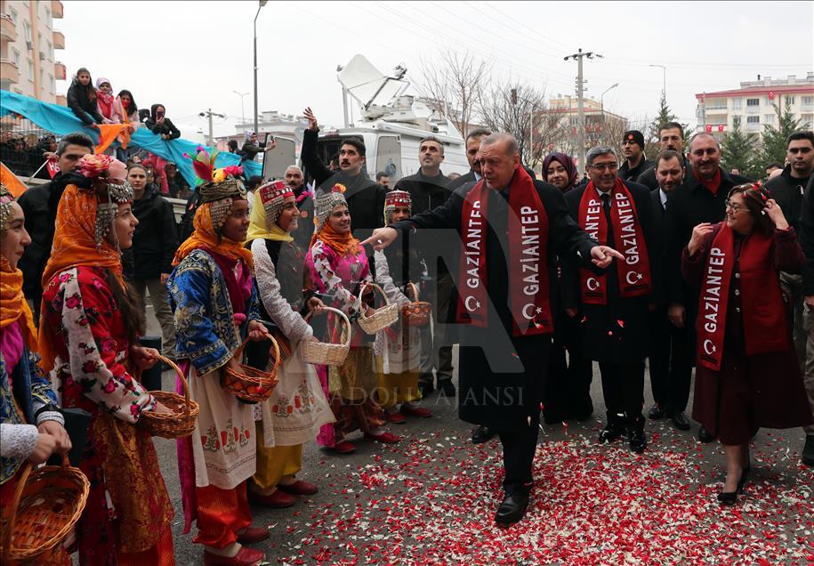 Türkiye Cumhurbaşkanı ve AK Parti Genel Başkanı Erdoğan, Gaziantep'te