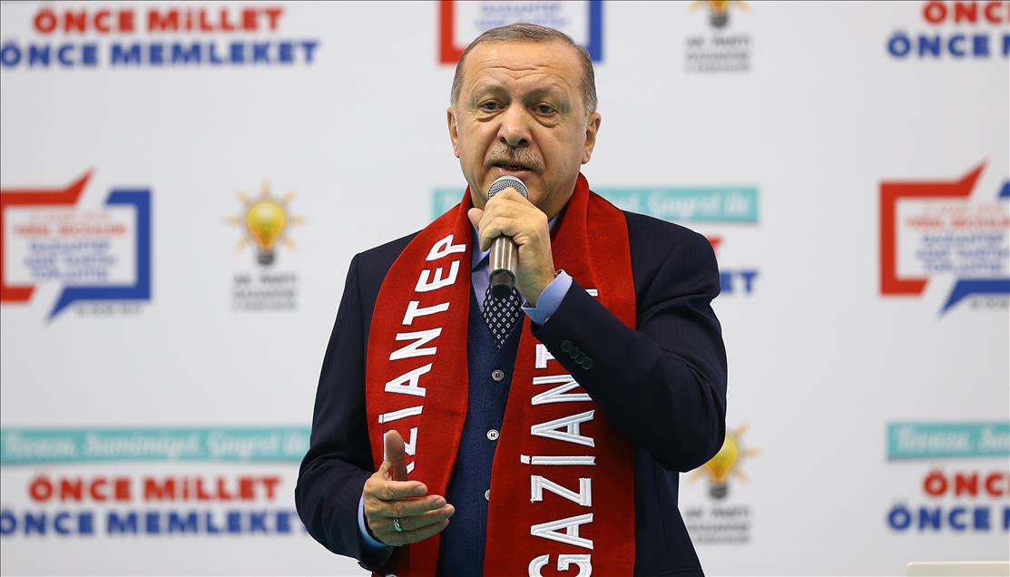 Türkiye Cumhurbaşkanı ve AK Parti Genel Başkanı Erdoğan, Gaziantep'te