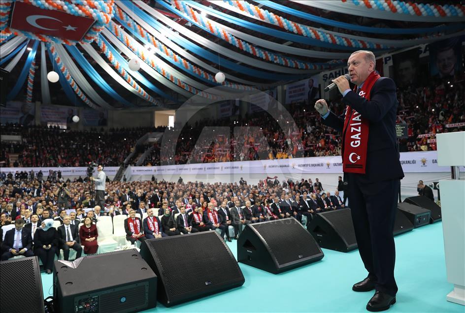Türkiye Cumhurbaşkanı ve AK Parti Genel Başkanı Erdoğan, Gaziantep'te