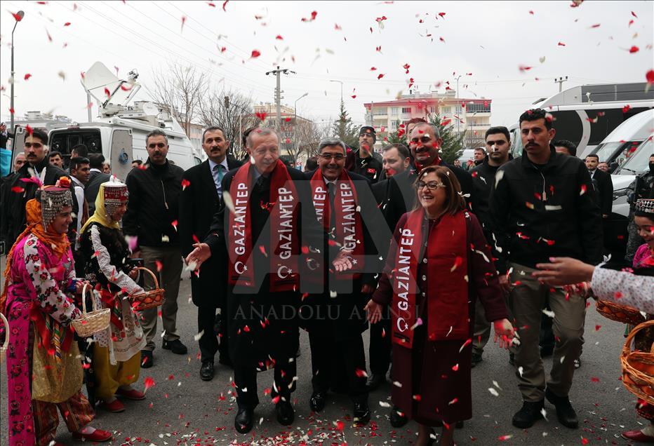 Türkiye Cumhurbaşkanı ve AK Parti Genel Başkanı Erdoğan, Gaziantep'te