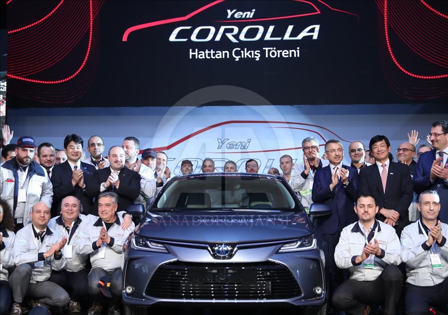 "Yeni Toyota Corolla"nın hattan çıkış töreni