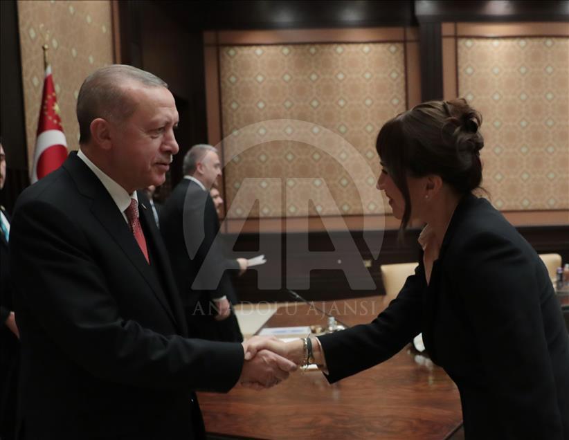 Cumhurbaşkanı Erdoğan, sinema sektörü temsilcilerini kabul etti