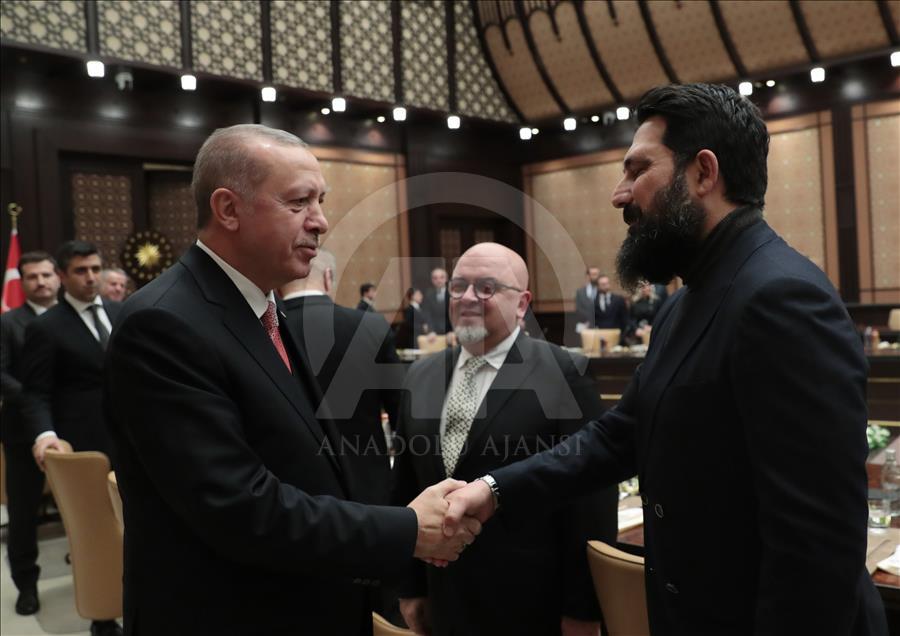 Cumhurbaşkanı Erdoğan, sinema sektörü temsilcilerini kabul etti