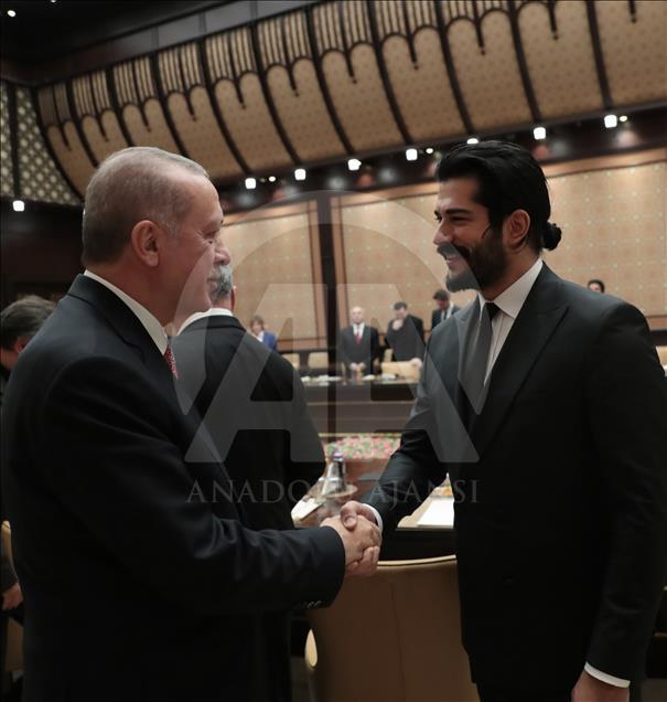 Cumhurbaşkanı Erdoğan, sinema sektörü temsilcilerini kabul etti