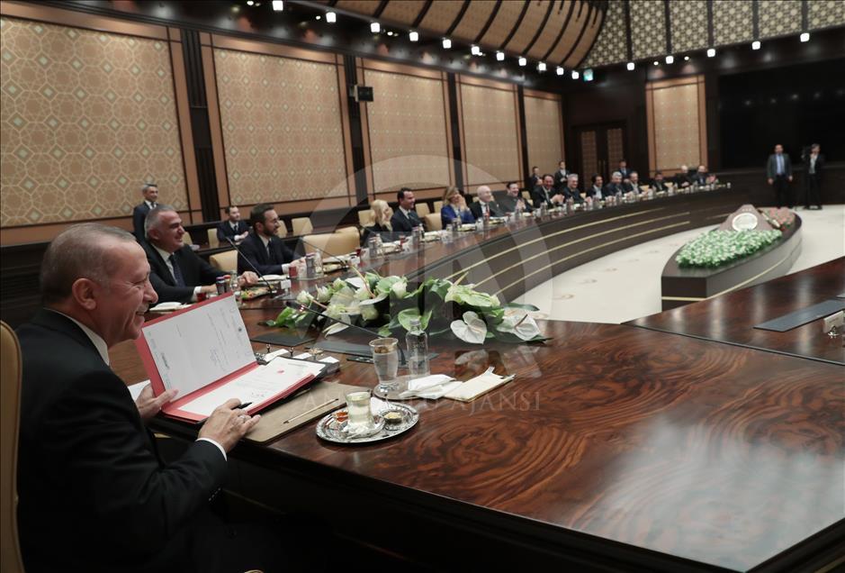 Cumhurbaşkanı Erdoğan, sinema sektörü temsilcilerini kabul etti