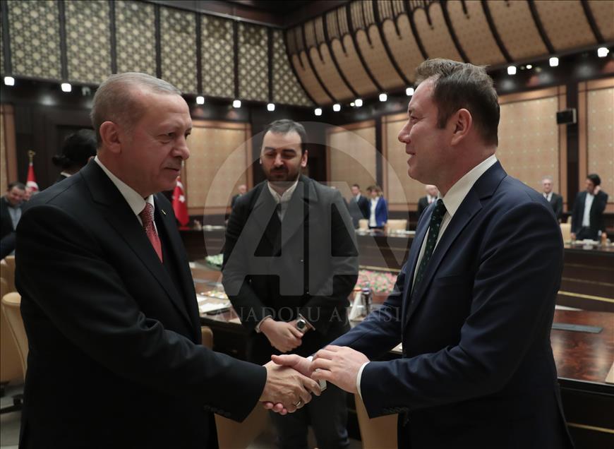 Cumhurbaşkanı Erdoğan, sinema sektörü temsilcilerini kabul etti