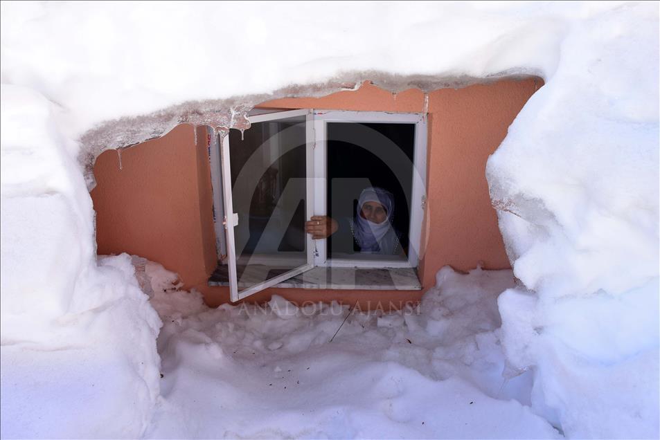 Muş'ta kış manzaraları 