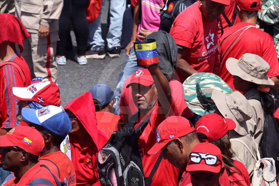 Marcha a favor de Nicolás Maduro en Caracas