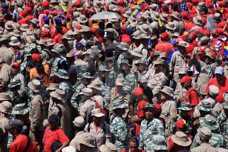 Marcha a favor de Nicolás Maduro en Caracas
