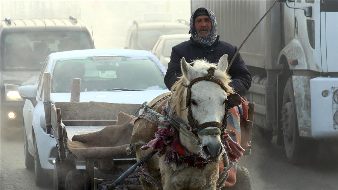 Ağrı'da "dondurucu" soğuk hava