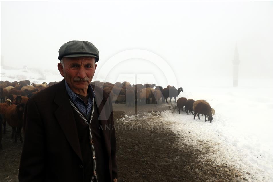 Ağrı'da "dondurucu" soğuk hava