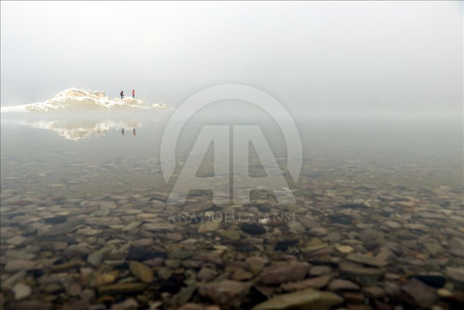 Ağrı'da "dondurucu" soğuk hava