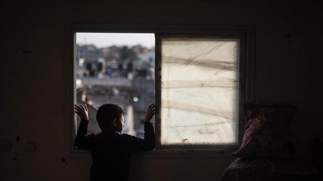 Gazze'deki gösterilerde gözünü kaybeden Filistinli çocuk El-Naccar 