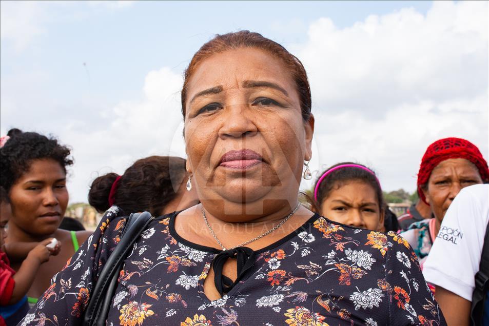 Asentamientos de migrantes venezolanos en La Guajira
