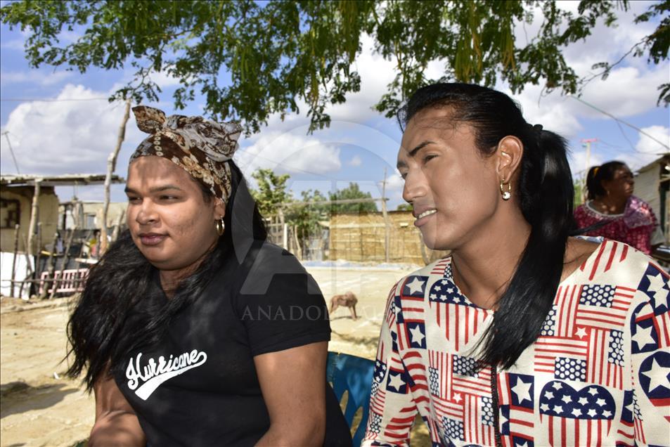 Asentamientos de migrantes venezolanos en La Guajira