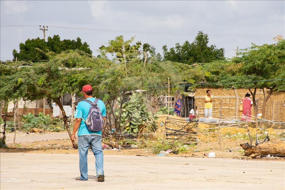 Asentamientos de migrantes venezolanos en La Guajira