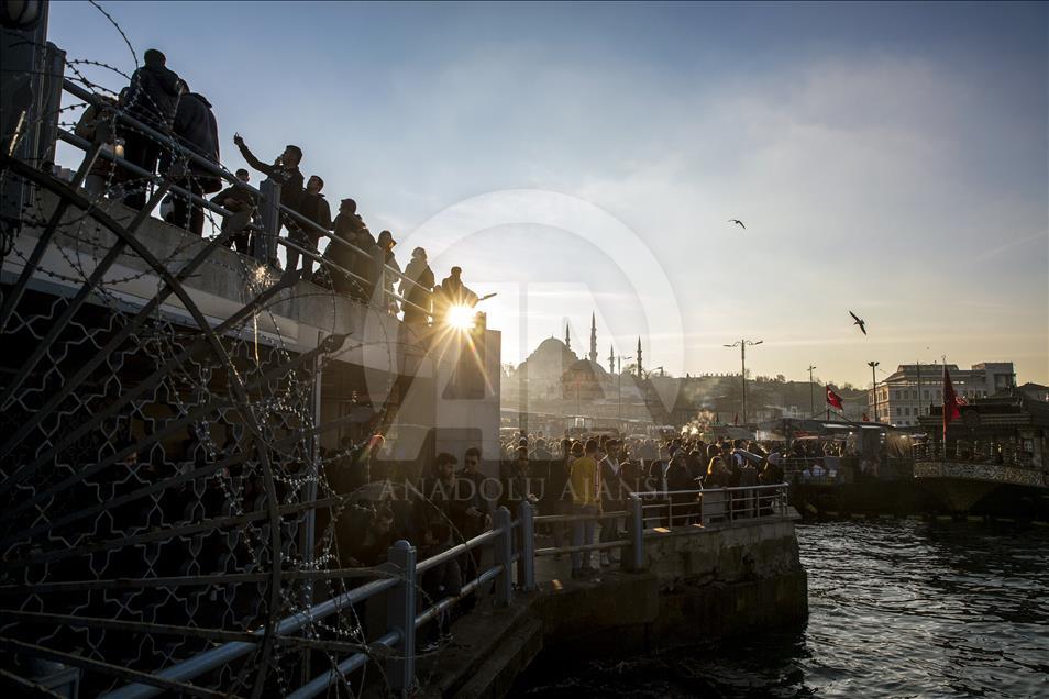 Atardecer de invierno en Estambul