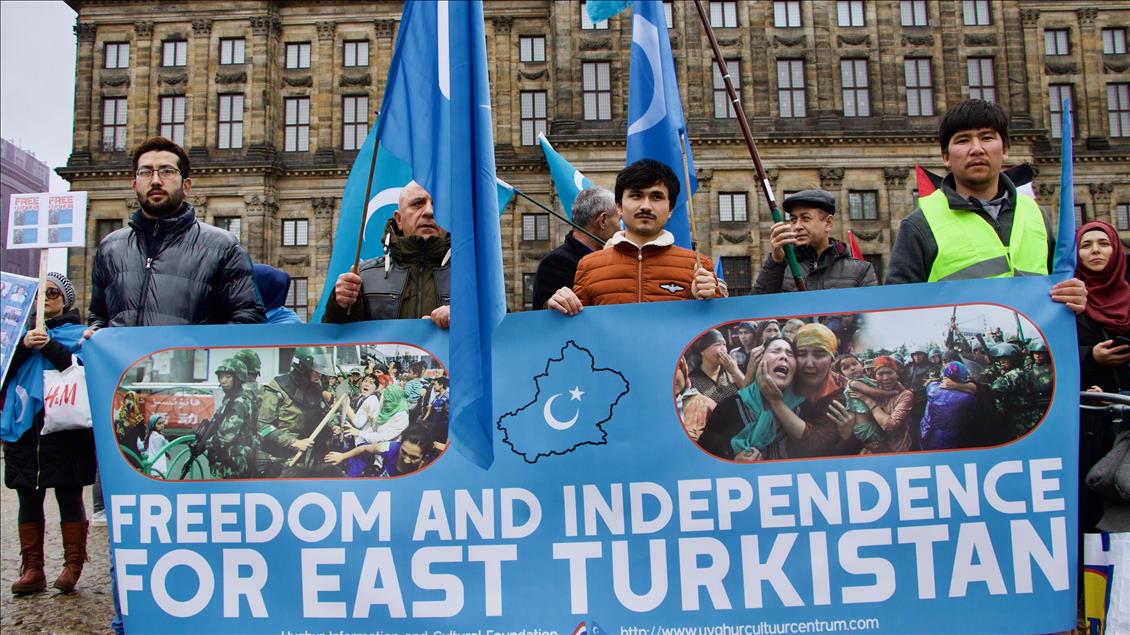 Protests held in Amsterdam against China's Uyghur policy