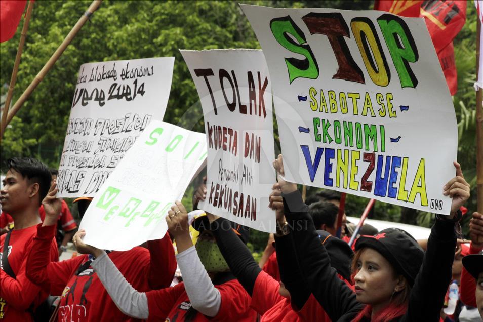 Demonstrasi menentang intervensi AS atas Venezuela