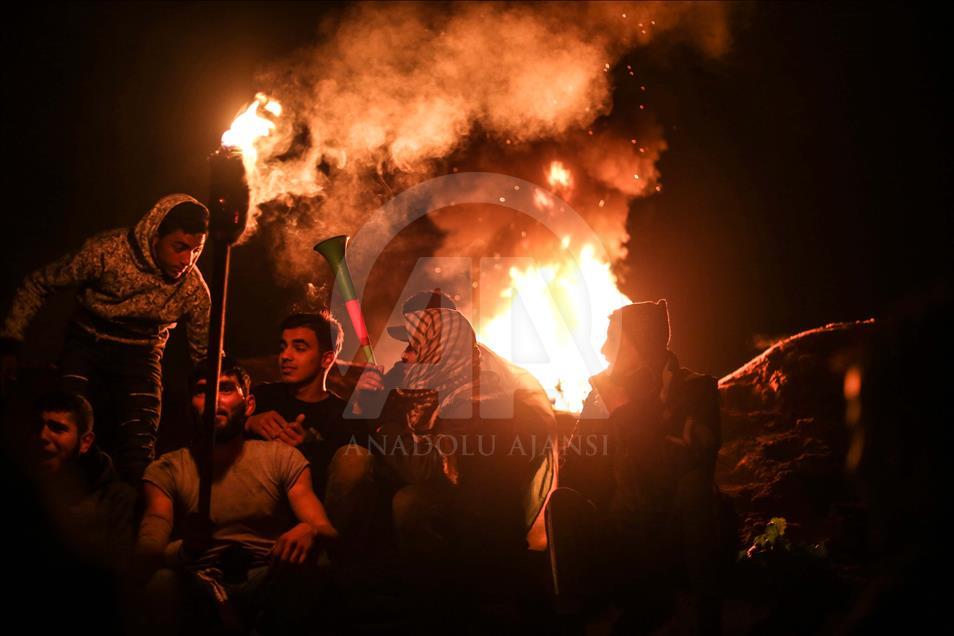 Gazze'deki "Büyük Dönüş Yürüyüşü" gösterileri