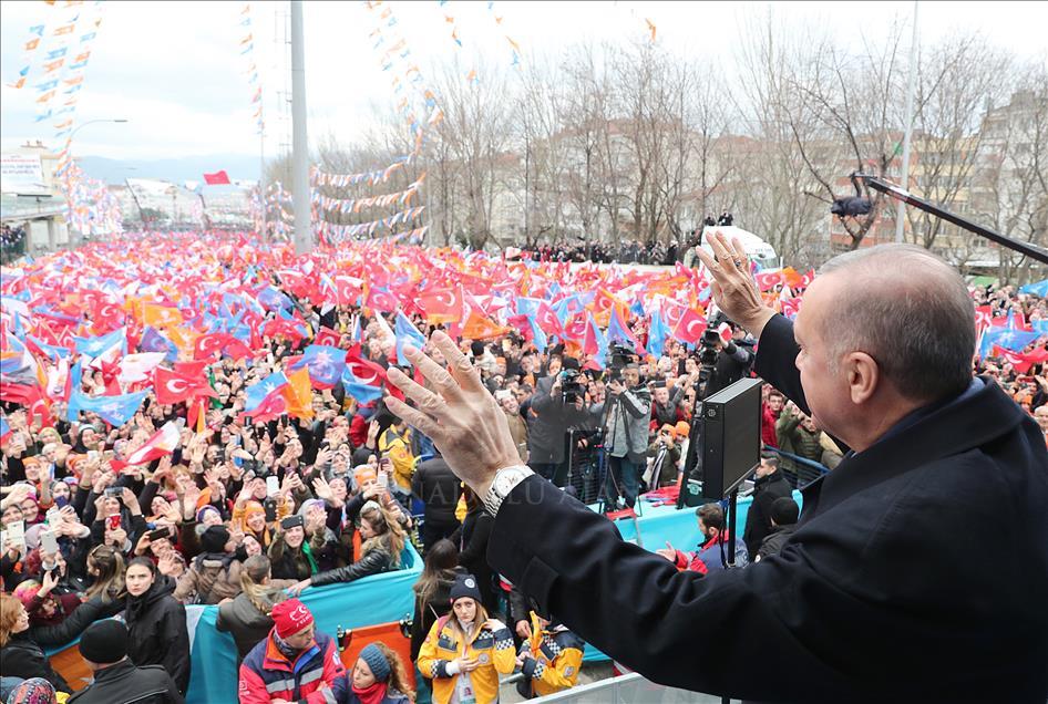 Cumhurbaşkanı Erdoğan, Bursa'da