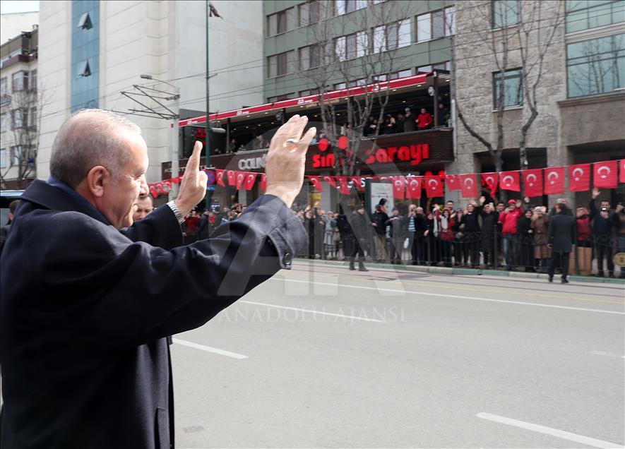 Cumhurbaşkanı Erdoğan, Bursa'da
