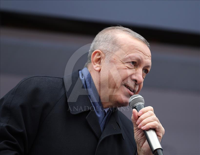 سخنرانی اردوغان در جمع مردم بورسا

