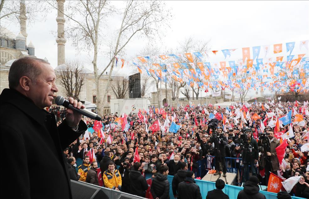 AK Parti'nin Edirne mitingi