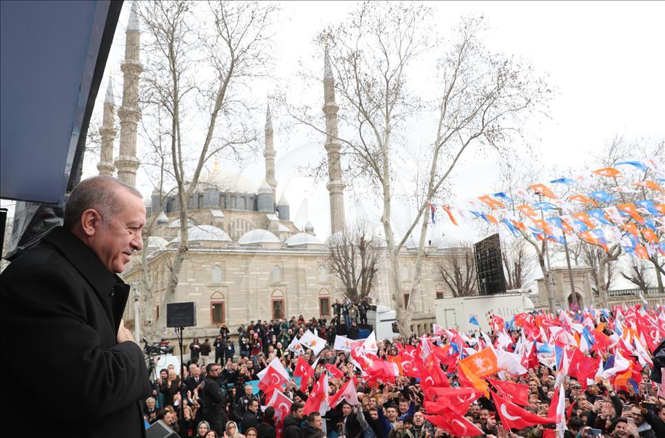AK Parti'nin Edirne mitingi