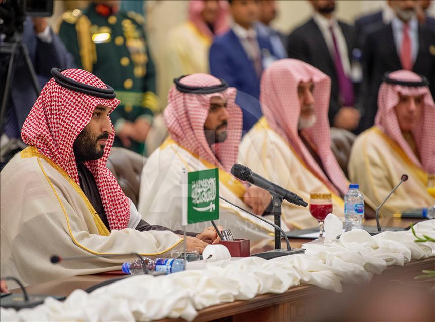 El príncipe heredero de Arabia Saudita, Mohammed bin Salman, en Islamabad, Pakistán.