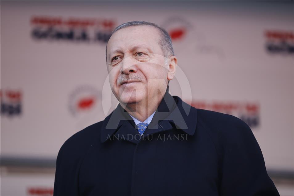 Türkiye Cumhurbaşkanı ve AK Parti Genel Başkanı Recep Tayyip Erdoğan, Burdur'da
